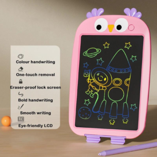 Tablă de desen LCD pentru copii - cu ștergere pe buton