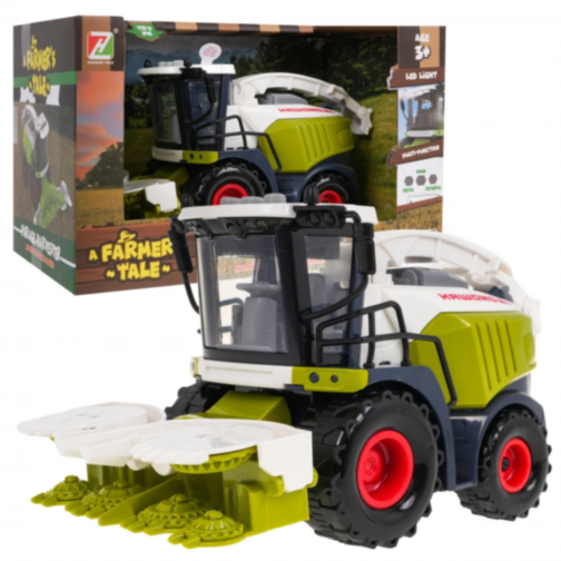 Combină Agricolă de Jucărie cu Lumină LED și Funcție de Recoltare