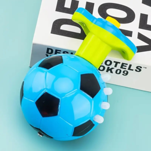 1buc. Giroscop Interactiv cu Formă de Minge de Fotbal, Lumină și Muzică (culoare aleatorie)