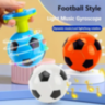1buc. Giroscop Interactiv cu Formă de Minge de Fotbal, Lumină și Muzică (culoare aleatorie)