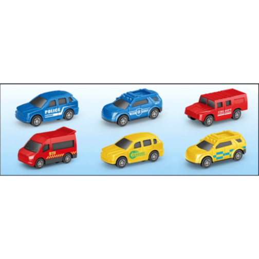 Parcare Auto copii cu Lift și 6 Mașinuțe