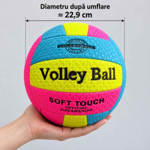 Minge de volei soft touch 9 inch colorată