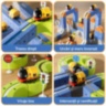 Set magnetic de construcție cu trenuleț electric reîncărcabil