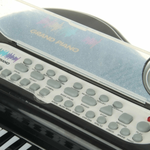 Pian Electronic Grand Piano cu Microfon și Funcții Muzicale (culoare aleatorie)