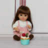 Păpușă Chimi Doll 36 cm cu Salopetă Roz și Păr Lung