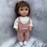 Păpușă Chimi Doll 36 cm cu Salopetă Roz și Păr Lung