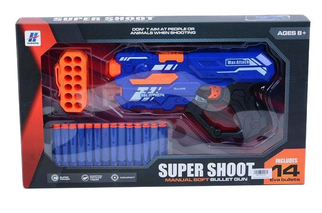 Pistol Blaster cu 14 Proiectile