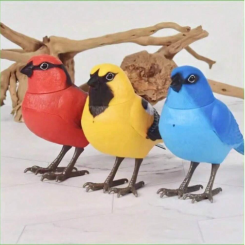 2 buc. Păsări Interactive cu Control Vocal și Lumini