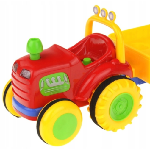 Tractor Interactiv cu Animale și Lumini - Jucărie Educativă pentru Copii