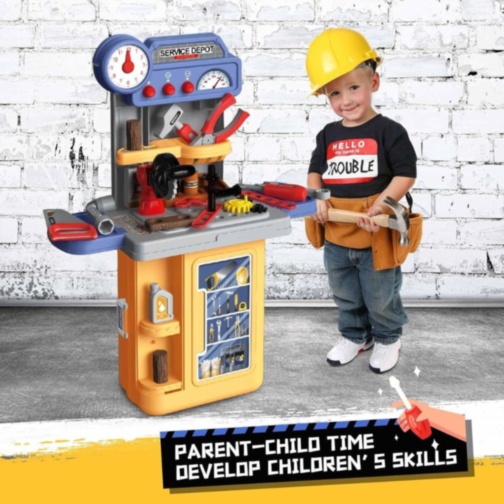 Masă de Lucru cu Scule 3-în-1 pentru Copii