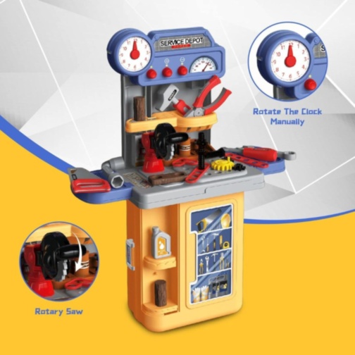 Masă de Lucru cu Scule 3-în-1 pentru Copii
