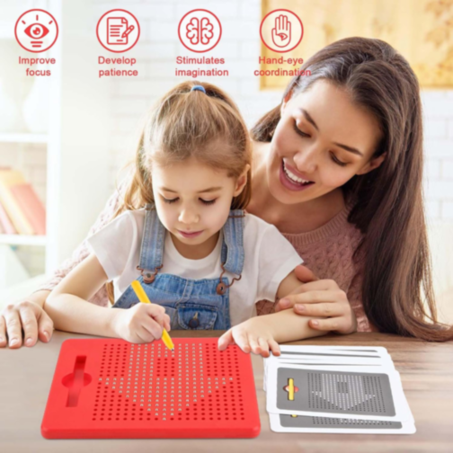 Tableta Magnetică cu Bile de Desen pentru Copii (culoare aleatorie) 