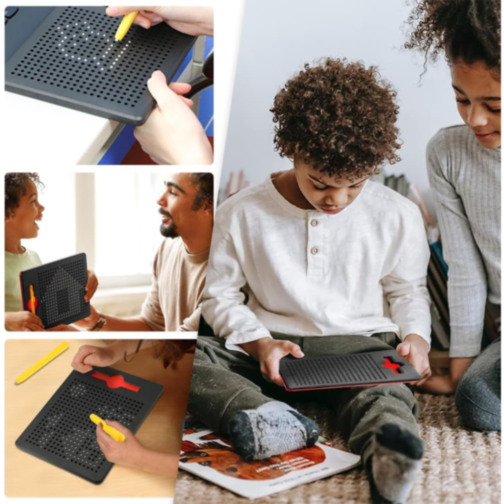 Tableta Magnetică cu Bile de Desen pentru Copii (culoare aleatorie) 