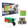 Pistol Blaster cu 6 Proiectile și 5 Conserve Țintă