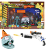 Pușca Plants vs Zombies cu Proiectile, Țintă, Figurine și Mască, 47cm