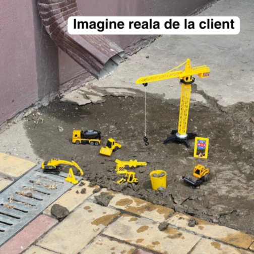 Set de Construcție cu Macara și Vehicule pentru Șantier, 13 Piese