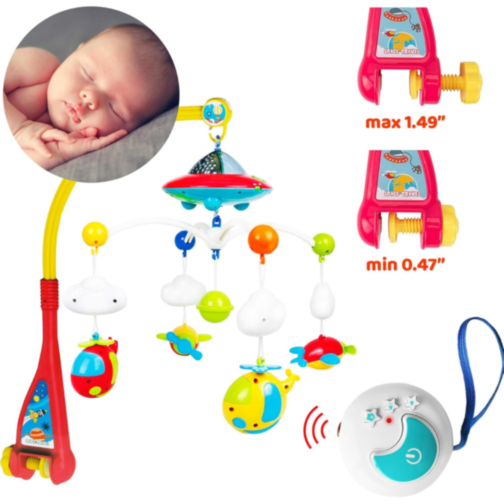 Carusel Muzical cu Proiecție și Telecomandă