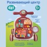 Premergător 4-în-1 pentru Bebeluși | Vehicul, Masă de Joacă și Activități Educative - Roșu