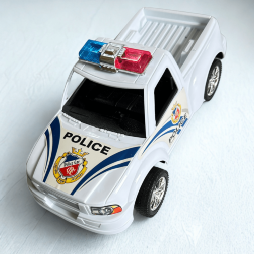 Mașină Poliție Pick-Up cu Fricțiune pentru Copii