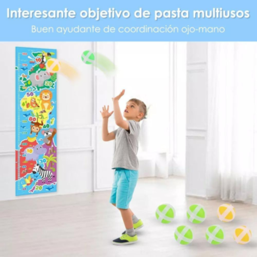 Rigla de înălțime pentru copii cu tematică animalieră