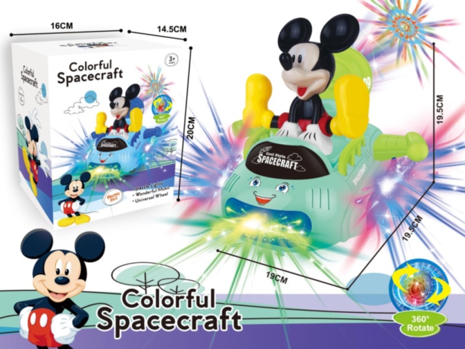 Mickey Mouse cu Karting, cu Lumini, Proiecții și Melodii