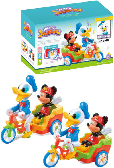 Donald și Mickey cu Tricicleta Electrică | image