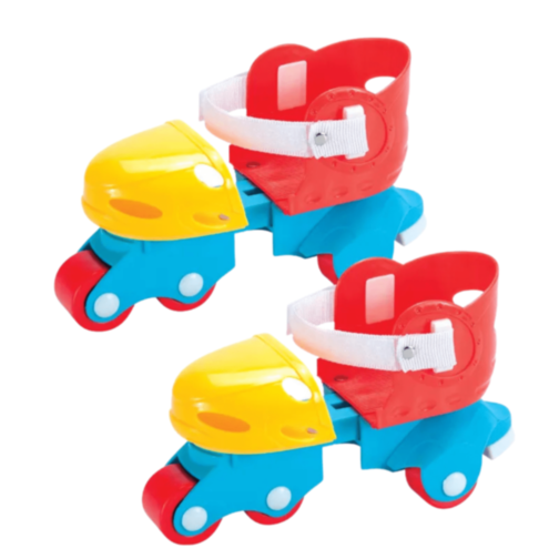 Patine Reglabile cu Roți Duble – Model Colorat pentru Începători