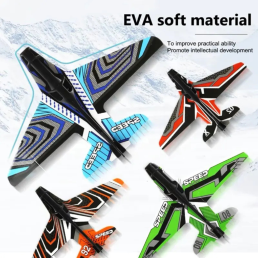 Pistol de Lansat Avioane Planor din Spumă EVA (culoare aleatorie)