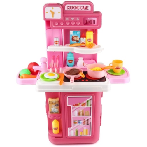 Bucătărie de Jucărie Portabilă 3-în-1 pentru Copii