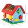 Căsuță Educațională Montessori cu Abac și Sortator de Forme