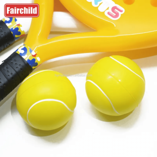 Set Tenis pentru Copii cu 2 Rachete și Minge Moale – Jucărie Sportivă de Exterior