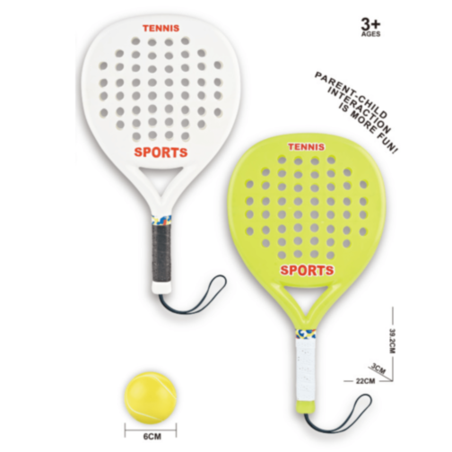 Set Tenis pentru Copii cu 2 Rachete și Minge Moale – Jucărie Sportivă de Exterior