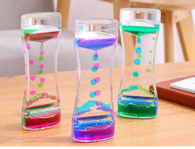 Clepsidră Lichidă Antistres cu Picături Colorate (culoare aleatorie) | image