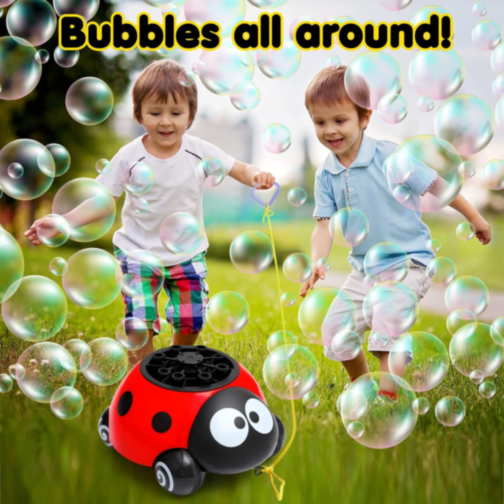 Mașină de Baloane în Formă de Buburuză cu Lumini (culoare aleatorie)