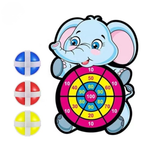 Joc cu Țintă Elefant și 3 Bile Lipicioase