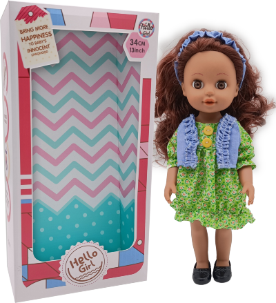 Păpușă Afro-Americană Muzicală, 34cm | image