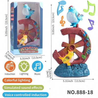 Păsări Cântătoare Interactive cu Efecte de Lumină și Sunet | image