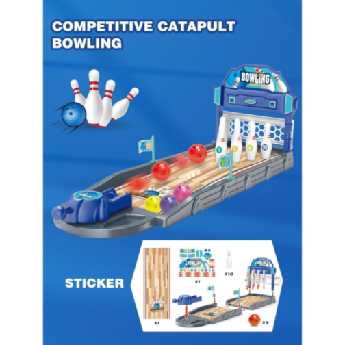 Bowling de masă cu catapultă