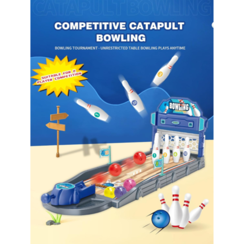 Bowling de masă cu catapultă