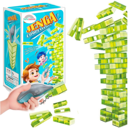 Turn de Echilibru cu Pensetă Vibrantă - Joc de Îndemânare și Distracție