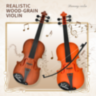 Vioară de Jucărie Realistă cu Arcuș – Pentru Micii Muzicieni (culoare aleatorie)