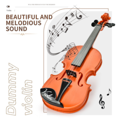 Vioară de Jucărie Realistă cu Arcuș – Pentru Micii Muzicieni (culoare aleatorie) | image