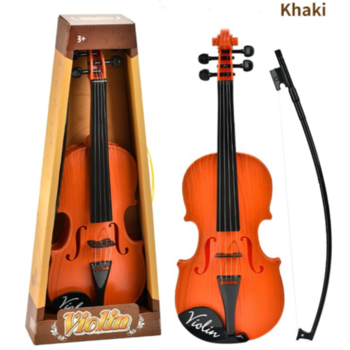 Vioară de Jucărie Realistă cu Arcuș – Pentru Micii Muzicieni (culoare aleatorie)