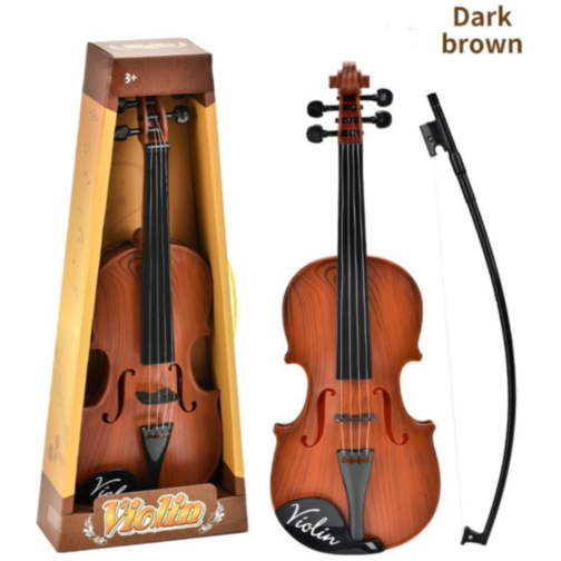 Vioară de Jucărie Realistă cu Arcuș – Pentru Micii Muzicieni (culoare aleatorie)