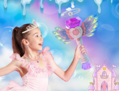 Baghetă Magică Zburătoare cu Baloane și Lumină (culoare aleatorie) | image