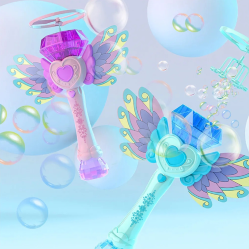 Baghetă Magică Zburătoare cu Baloane și Lumină (culoare aleatorie)