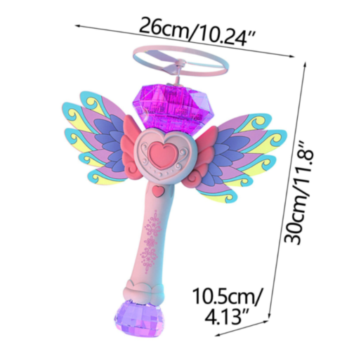 Baghetă Magică Zburătoare cu Baloane și Lumină (culoare aleatorie)