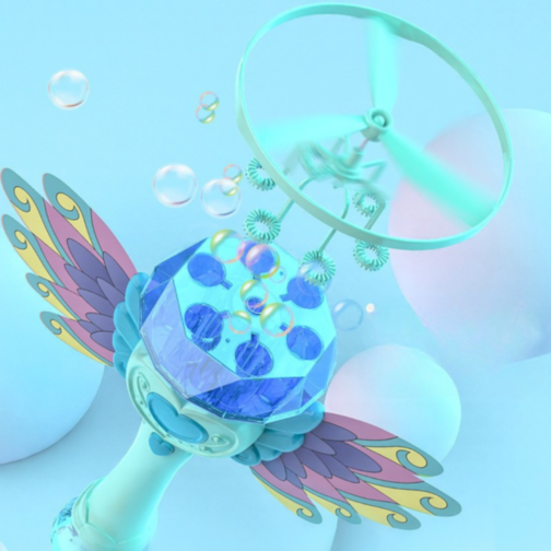 Baghetă Magică Zburătoare cu Baloane și Lumină (culoare aleatorie)