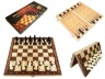 3in1, Dame, Șah și Table, de Lemn, Magnetic