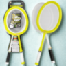 Set Badminton pentru Copii cu 2 Rachete și 2 Fluturași – Jucărie Sportivă de Vară